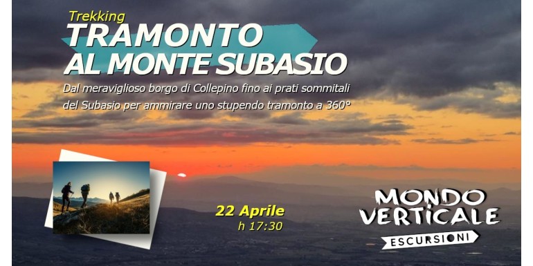 TRAMONTO AL MONTE SUBASIO-22 Aprile