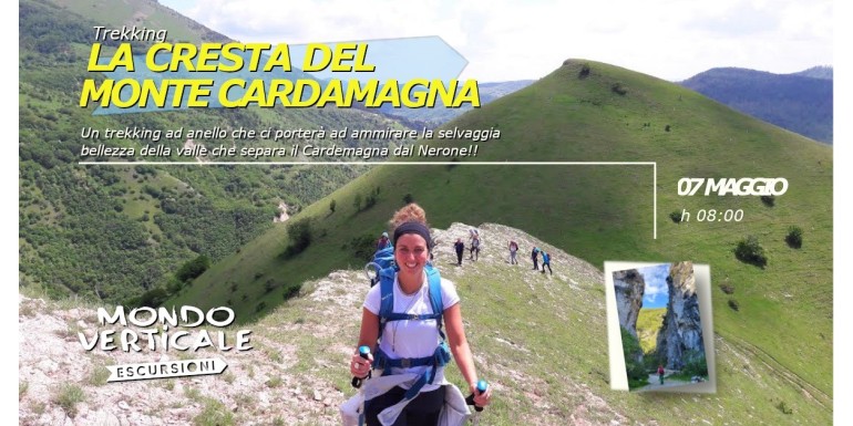 LA CRESTA DEL MONTE CARDAMAGNA -7 Maggio