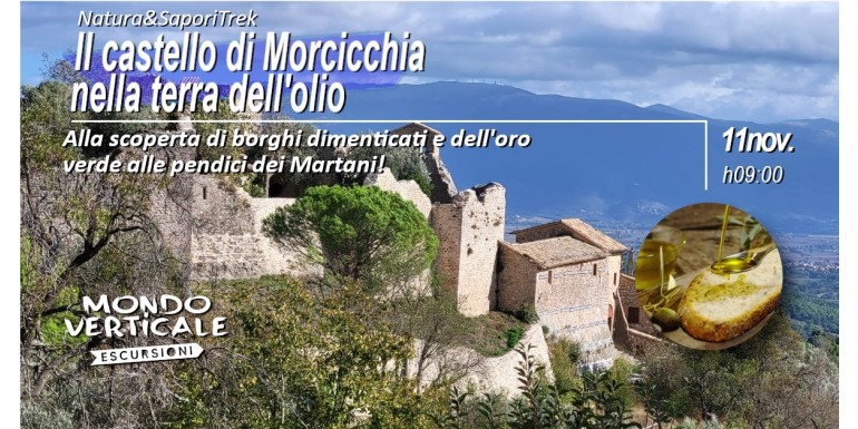 IL CASTELLO DI MORCICCHIA NELLA TERRA DELL'OLIO 11 NOVEMBRE