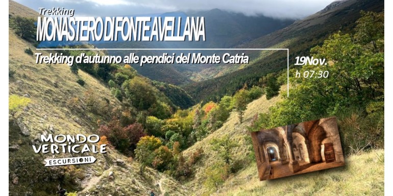 TREKKING D'AUTUNNNO AL MONASTERO DI FONTE AVELLLANA 19 NOVEMBRE